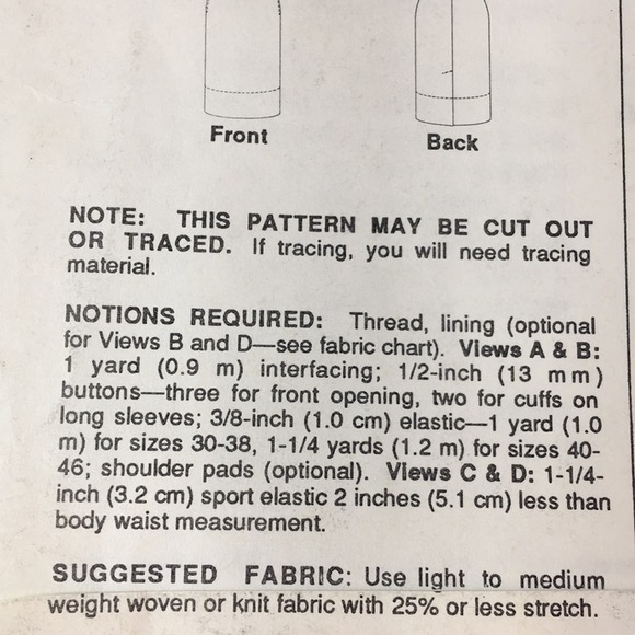 Vintage Stretch & Sew 1597 Sewing Pattern Shirtdresses & Skirts Bust Sizes 30-46 - Picture 9 of 13